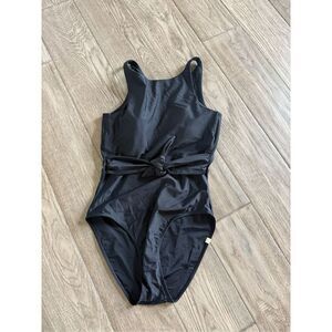 Sumersault Black The Tie Belted Cove